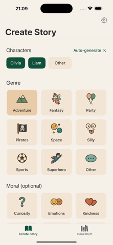 Sprog - custom bedtime stories screenshot