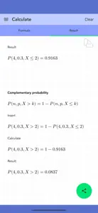 Solving Binomial Distribution screenshot #8 for iPhone