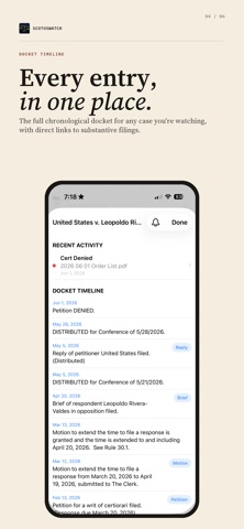 SCOTUSWatch screenshot