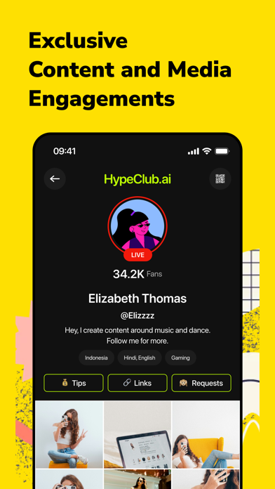 HypeClub.ai Screenshot