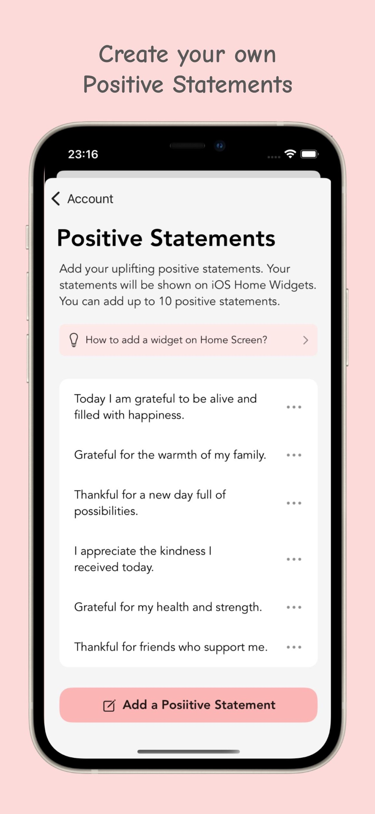 Thank You List - easy diary screenshot 5