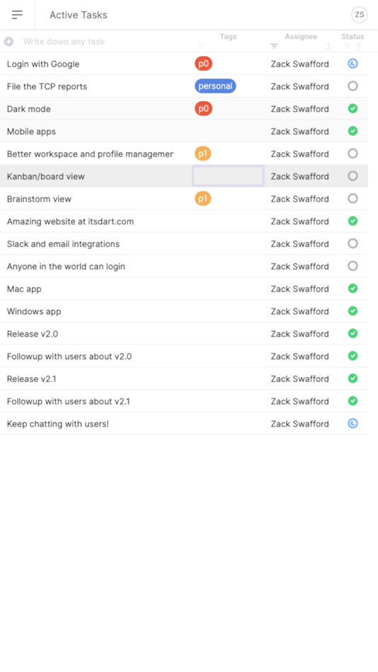 #5. Dart Project Management (iOS) 由: Keeple Inc.