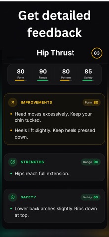 Deadlift AI: Form Check Coach iPhone screenshot