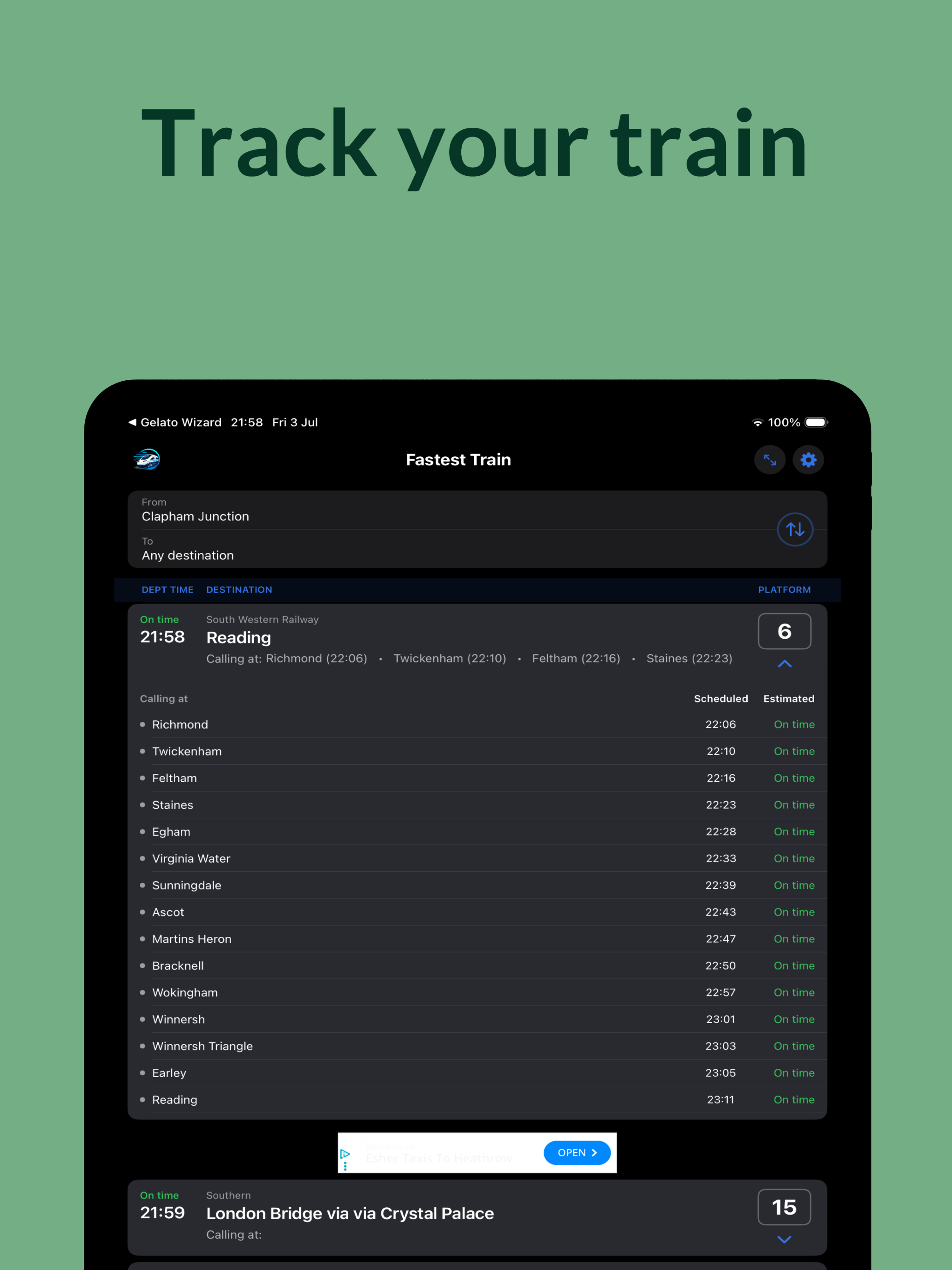 Fastest Train: UK Live Trains screenshot 11