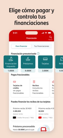 Santander España screenshot