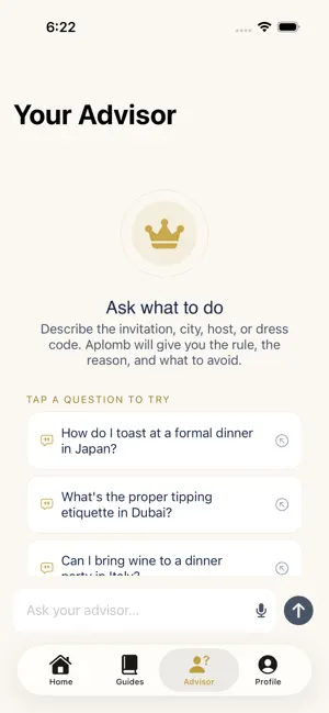 Aplomb Etiquette Advisor screenshot 4