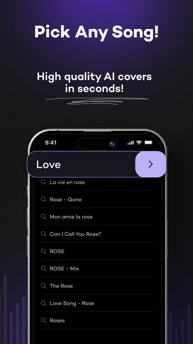 AI Cover & Songs: Music AI Screenshot