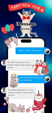 New Year Cats Stickers 2025 screenshot