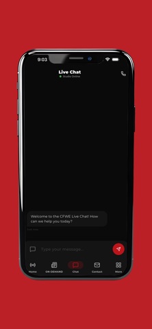 CFWE Radio iPhone screenshot