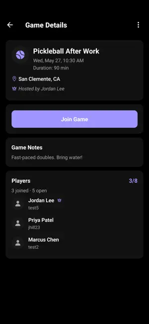 nextup-lfm: find pickup games screenshot 3