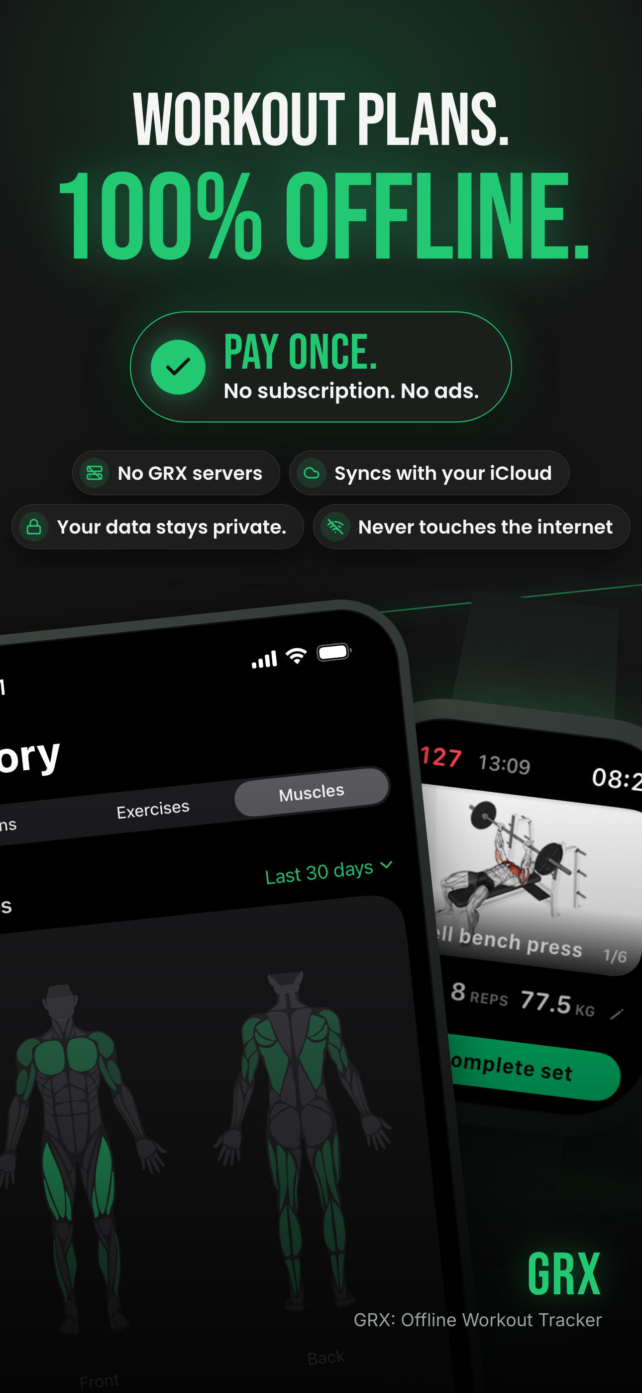 GRX: Offline Workout Tracker