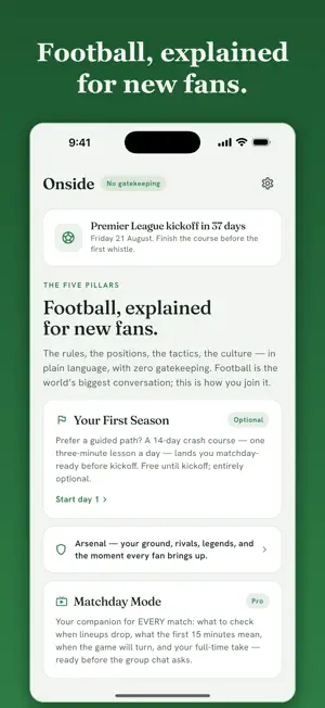 Onside: Learn Football screenshot 1
