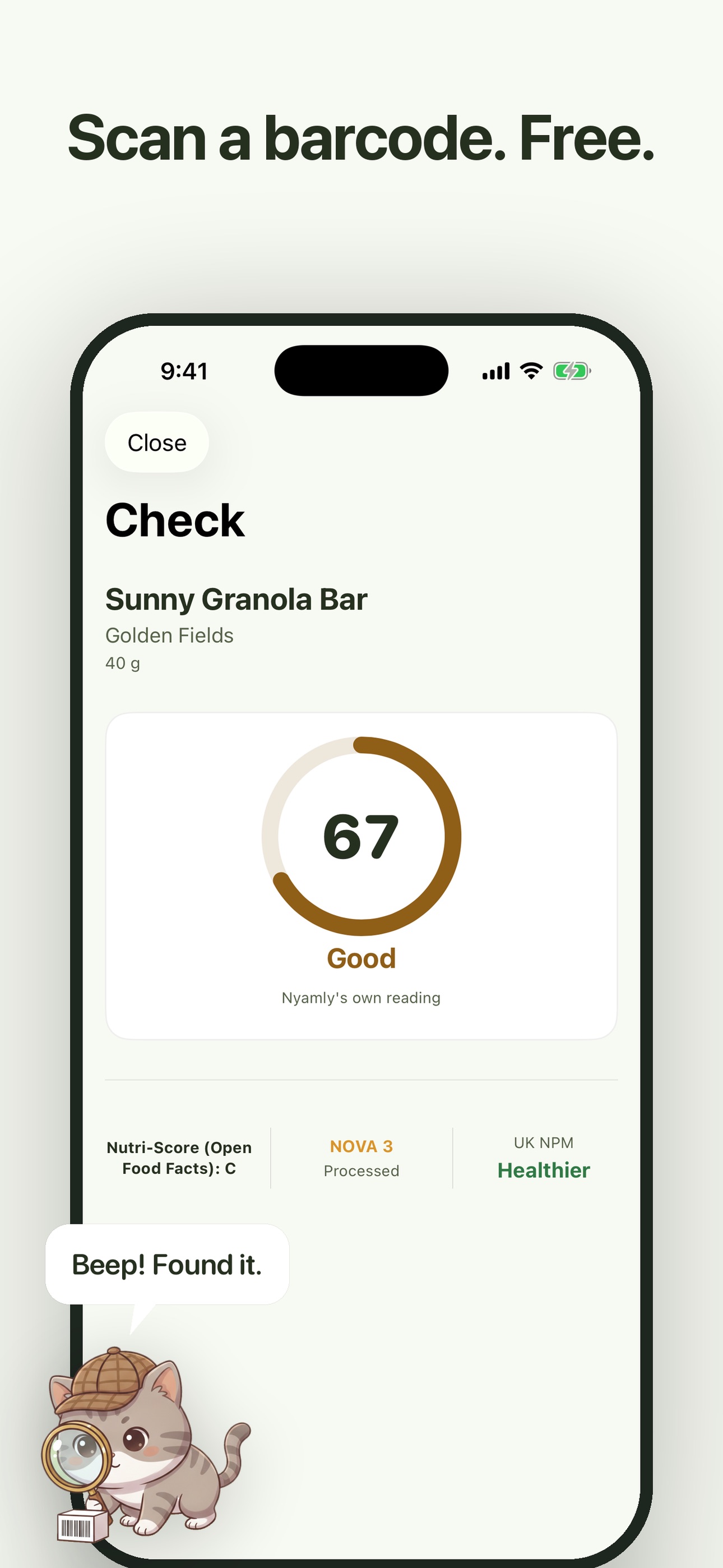 Screenshot 2 of Nyamly: Calorie & Food Scanner