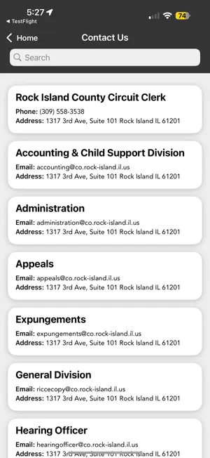 Rock Island Co. Circuit Clerk screenshot 2