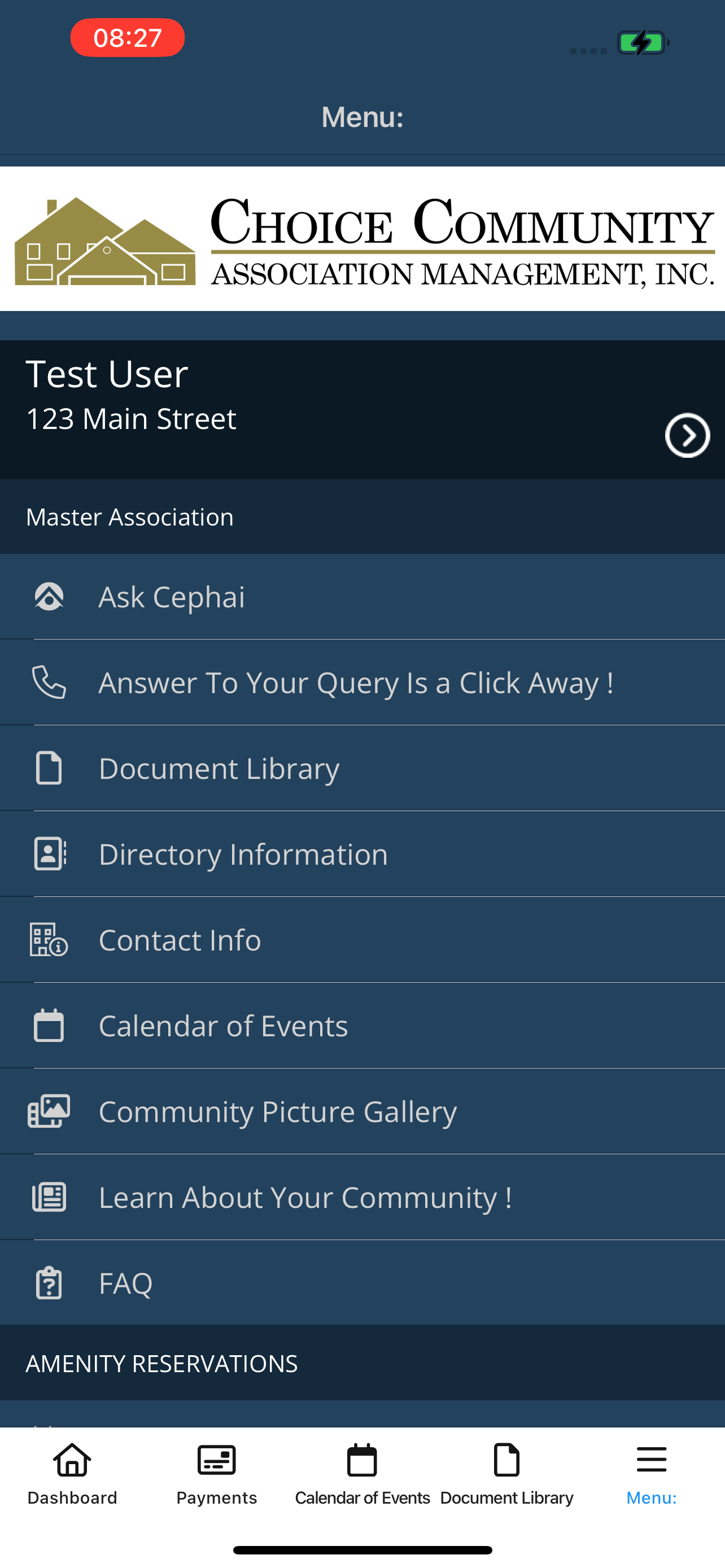 Choice CAM Homeowner Board App