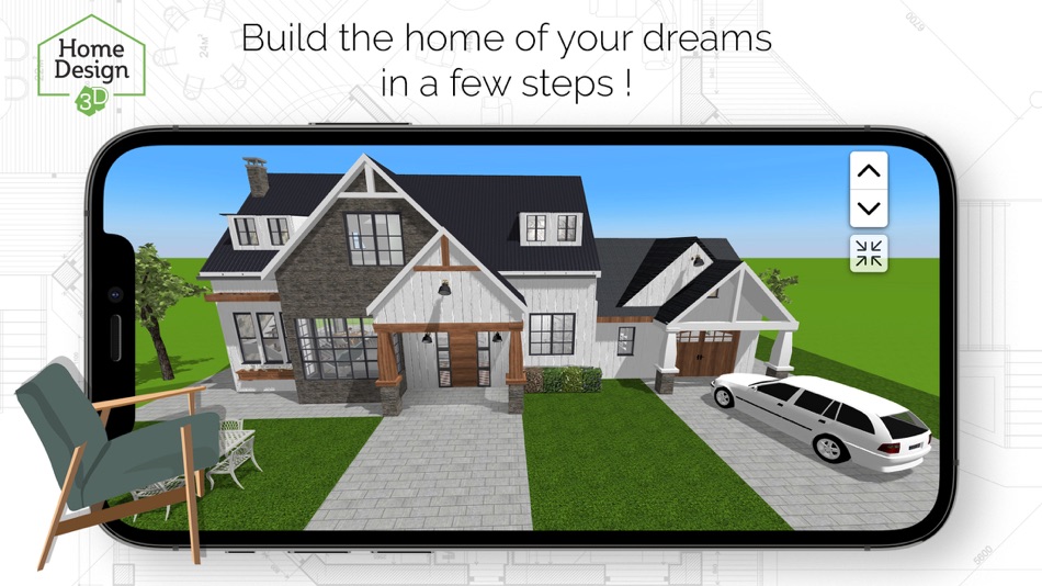 #3. Home Design 3D - GOLD EDITION (iOS) By: Anuman