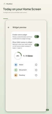 RitualNest Habit Tracker Screenshot 4 of 4