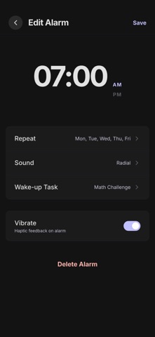 Time Alarm Clock. Screenshot 2 of 3