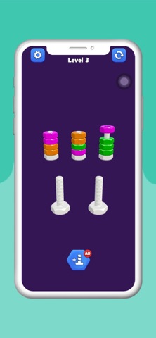 Nut & Boltz: Color Sort 3D Screenshot 3 of 10