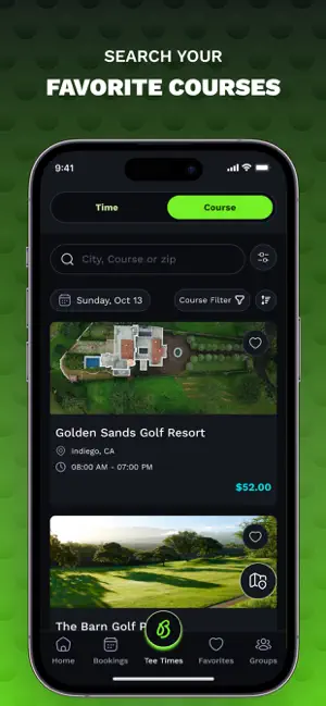 Backswing: Book Golf Tee Times screenshot 2