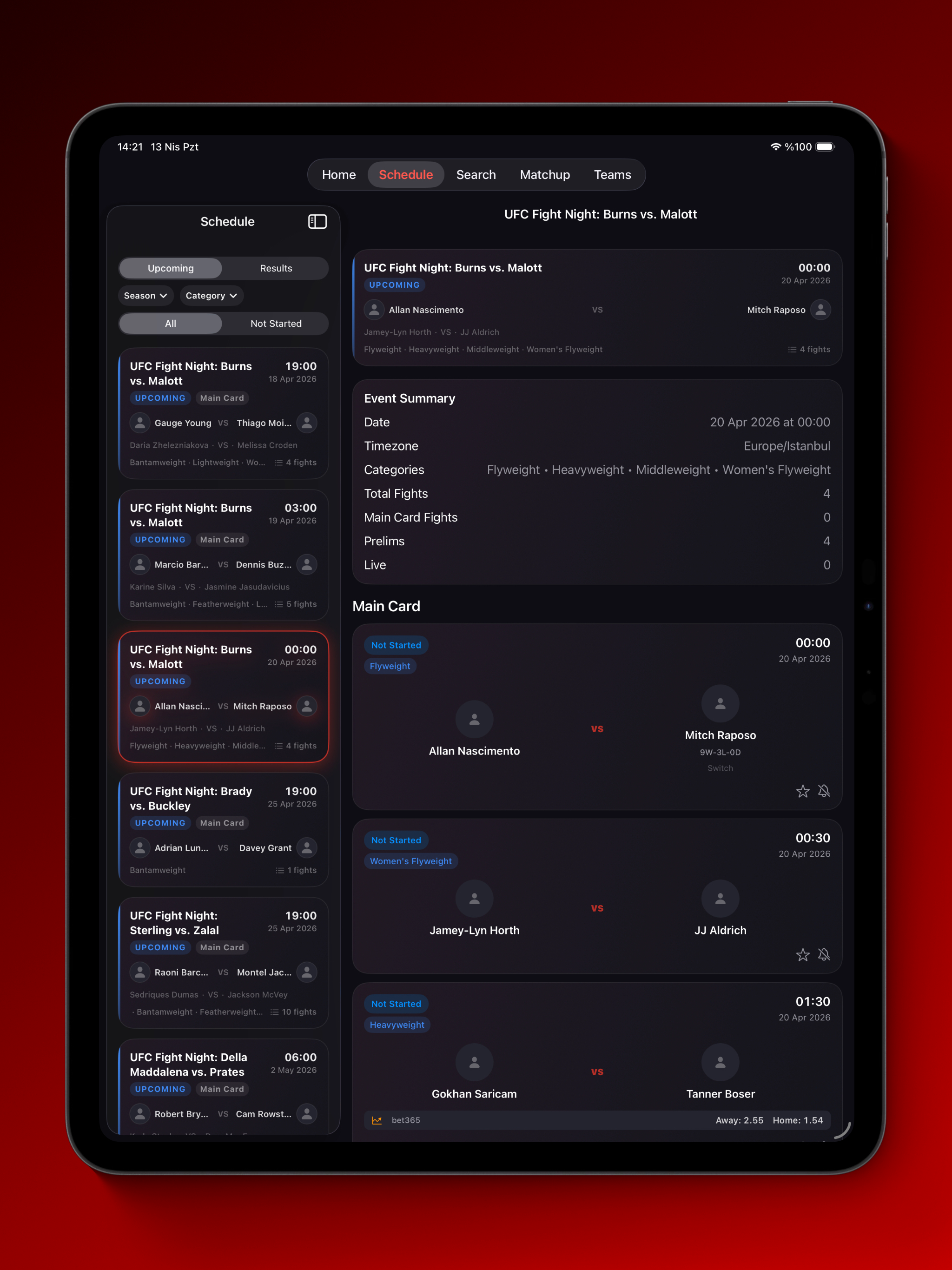 MMA Analytics AI screenshot 4