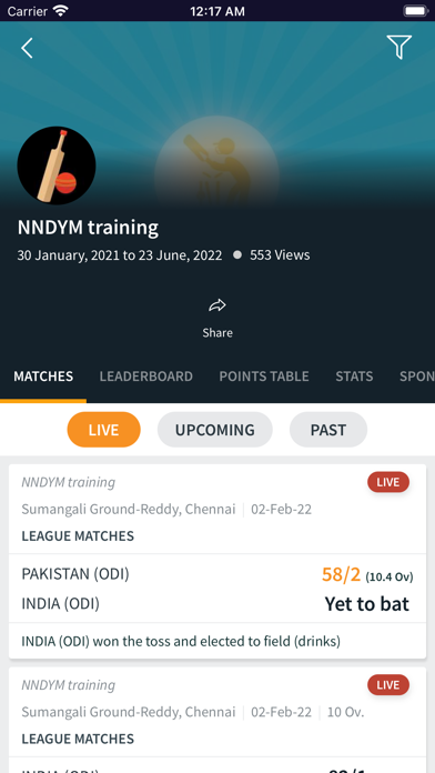 NNDYM Cricket League Screenshot