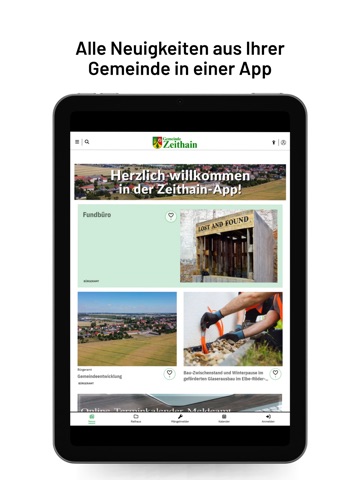 Gemeinde Zeithain iPad screenshot