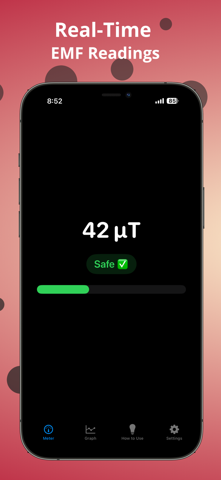 EMF Detector - Radiation Meter screenshot 2