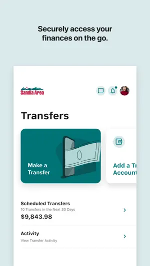 Sandia Area FCU Mobile Banking screenshot 2