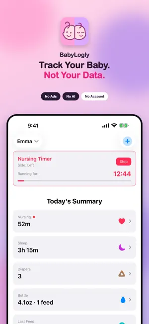 BabyLogly: Baby Tracker screenshot 1