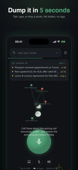 Brain Dump - AI Memory Vault screenshot 2