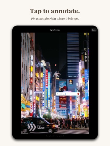 Mementoir iPad screenshot