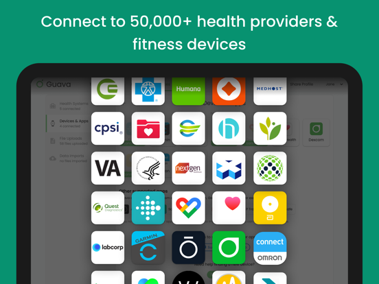 Guava: Health Tracker iPad screenshot 5 - Health & Fitness app