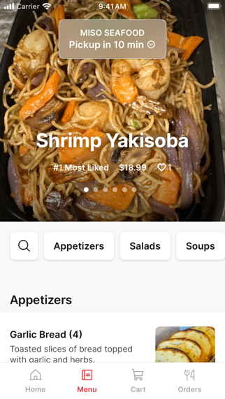 MISO SEAFOOD iPhone screenshot 2 - Food & Drink app