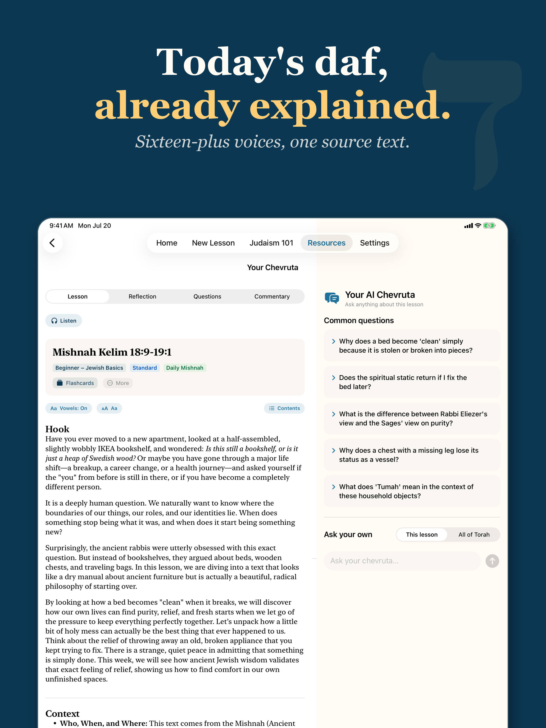 Derekh Learning: Daily Torah screenshot 11