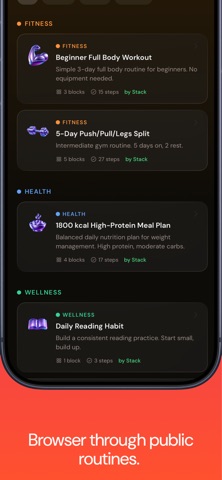 Stack: Routine Tracker screenshot