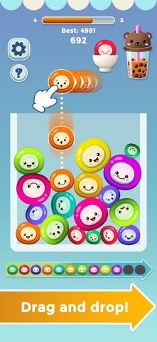 Boba Tea Merge iPhone screenshot