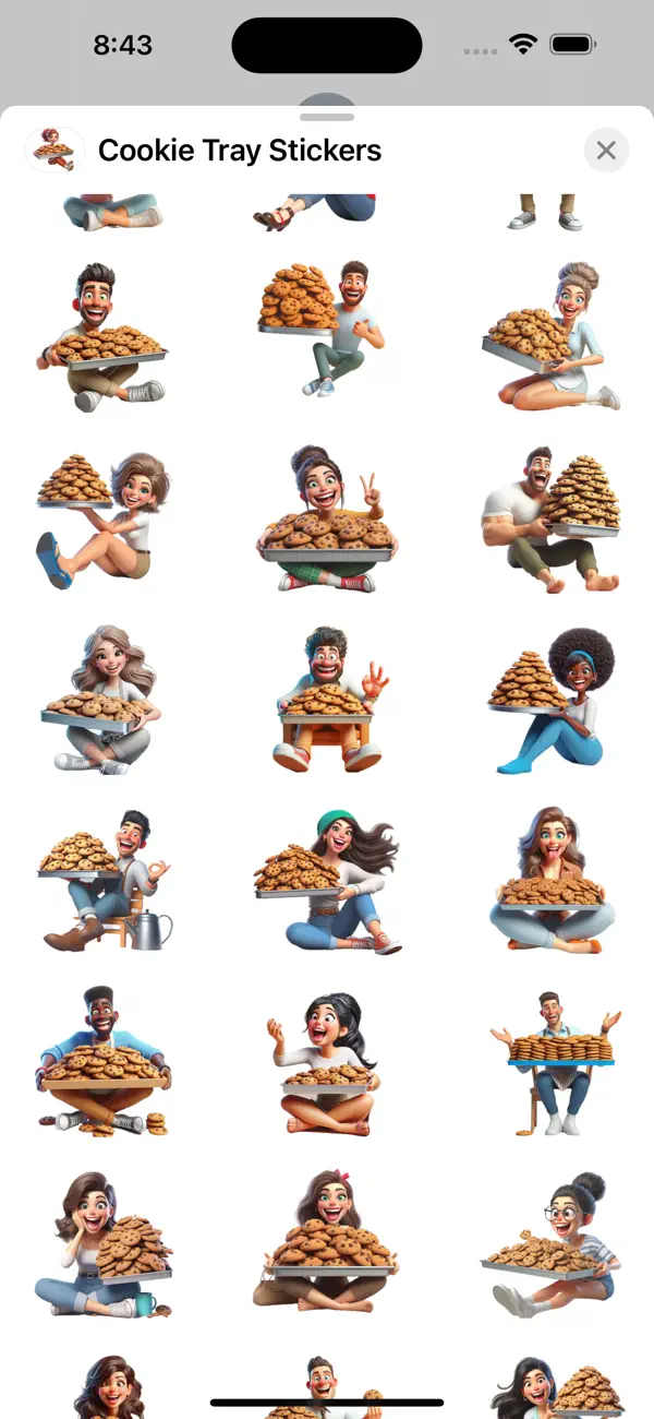 Screenshot #2 pour Cookie Tray Stickers
