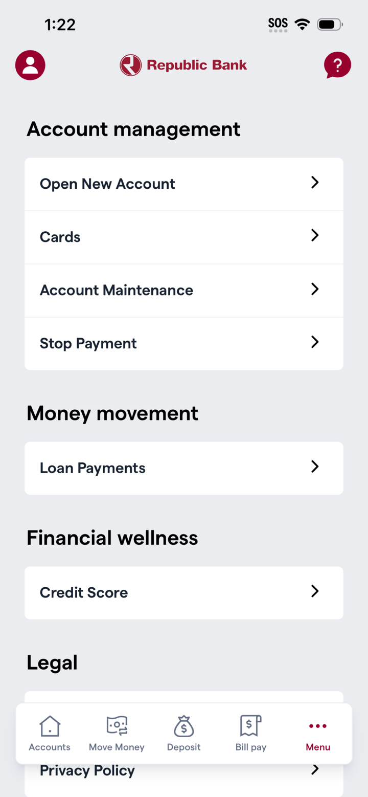 Republic Bank Chicago Mobile screenshot 5