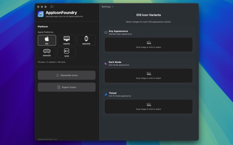AppIconFoundry app screenshot