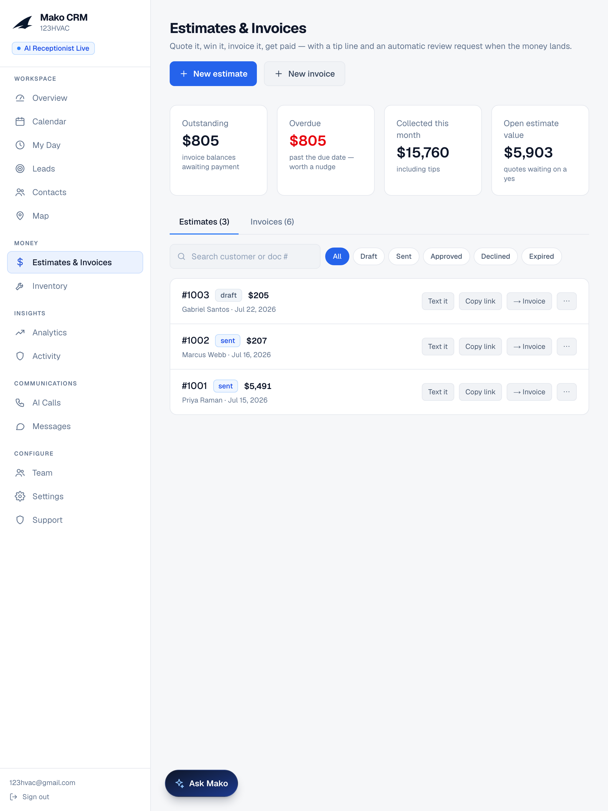 MAKO CRM LLC screenshot 16