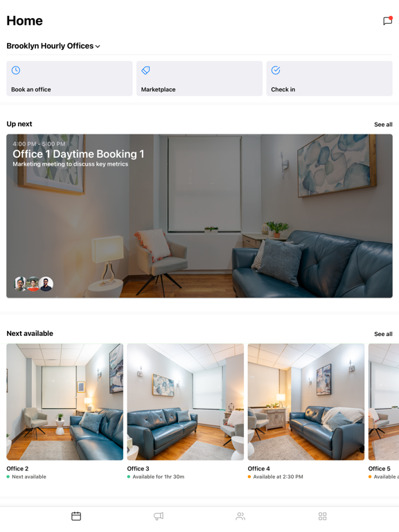 Brooklyn Hourly Offices iPad screenshot 2 - Productivity app