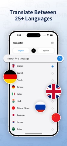Voice Translator - Live Talk iPhone screenshot