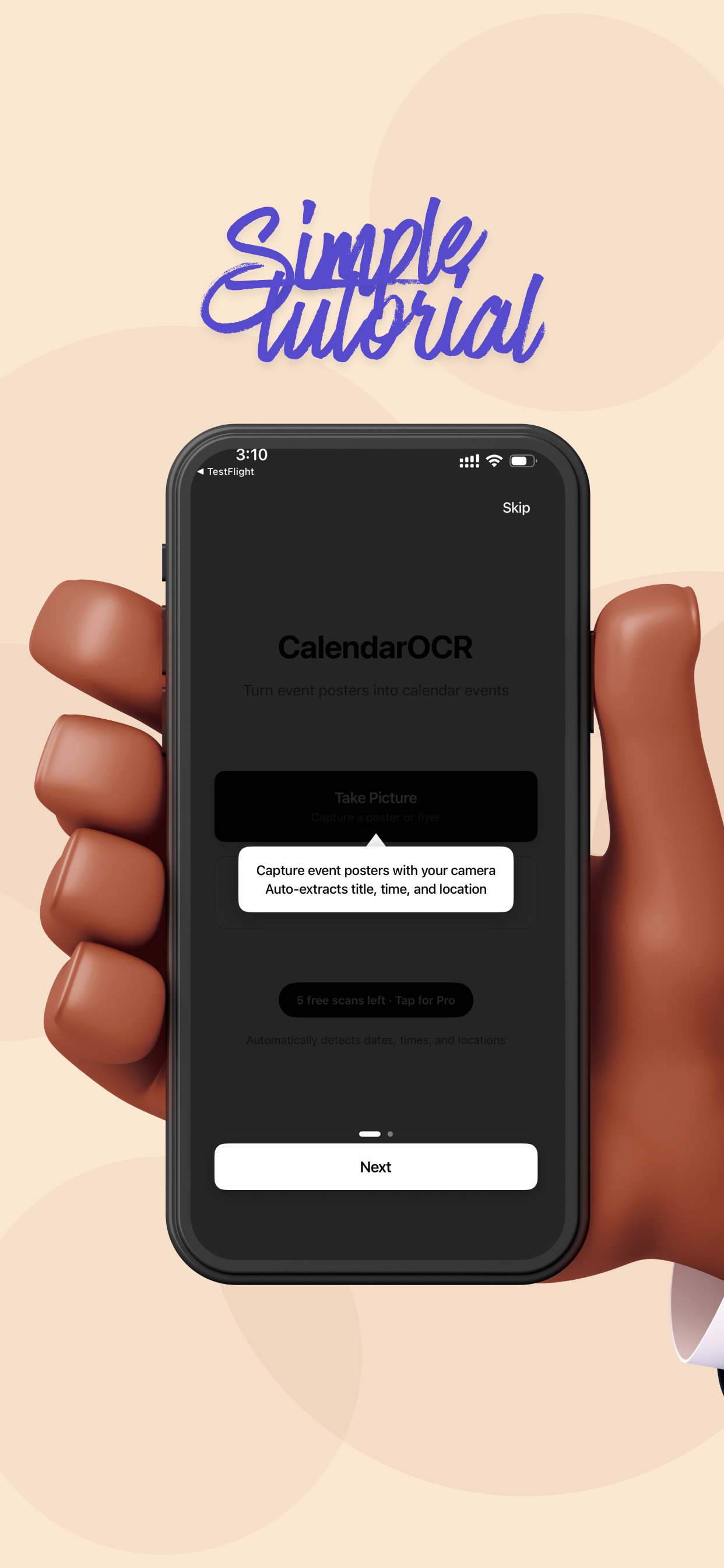 CalendarOCR screenshot 2
