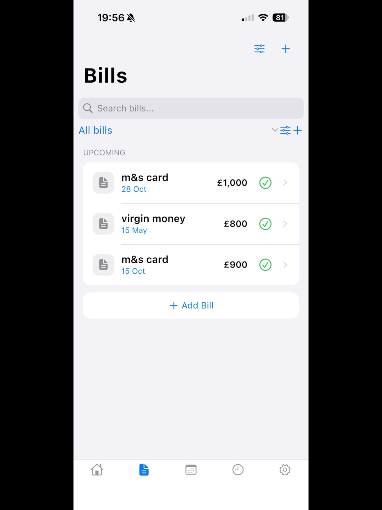 Screenshot 6 of Izy bill planners