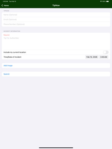 Tulare County Sheriff iPad screenshot