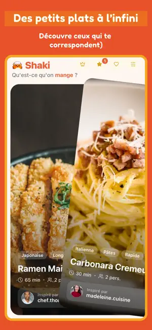 Shaki : recettes en un swipe screenshot 2