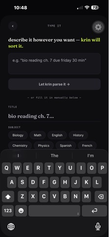 Krin: Homework Planner AI Screenshot 6 of 9