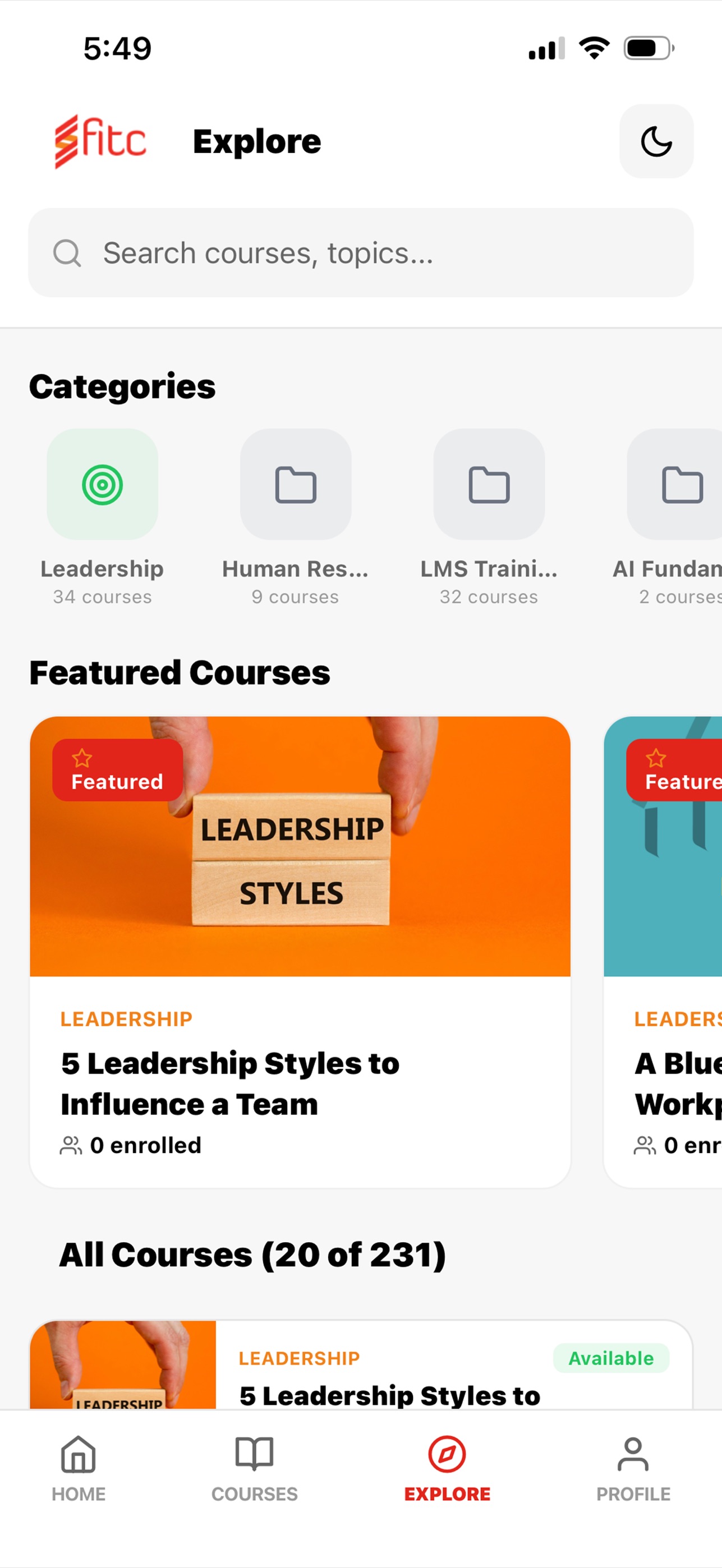 Screenshot 6 of FITC Mobile Learning