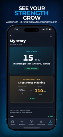 Show Up: Workout Tracker Screenshot 6 of 7